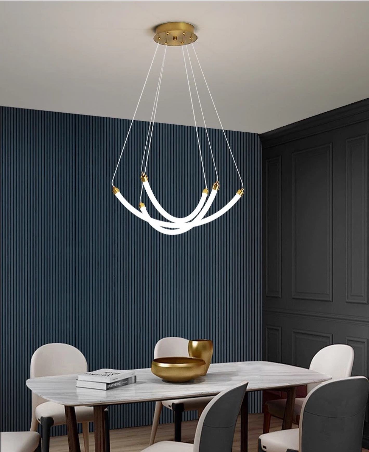 نجفة ليد سبيدرا ابيض فى دهبي