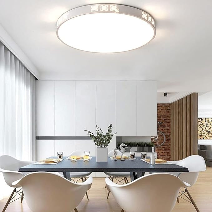 كشاف كرستال مدور  ابيض40  سم