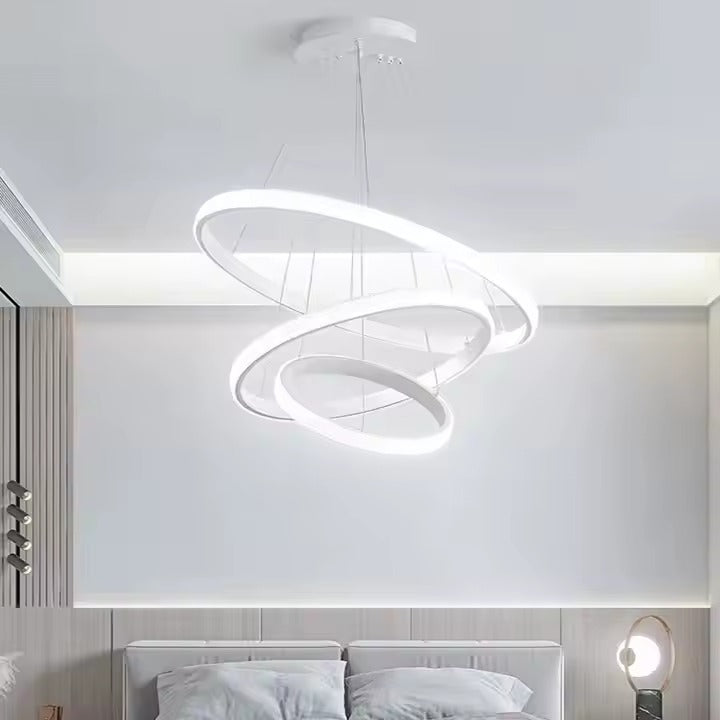 نجفه كرستال مدور ابيض