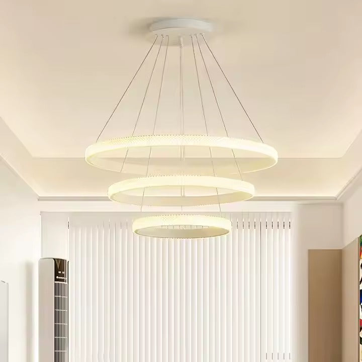 نجفه كرستال مدور ابيض