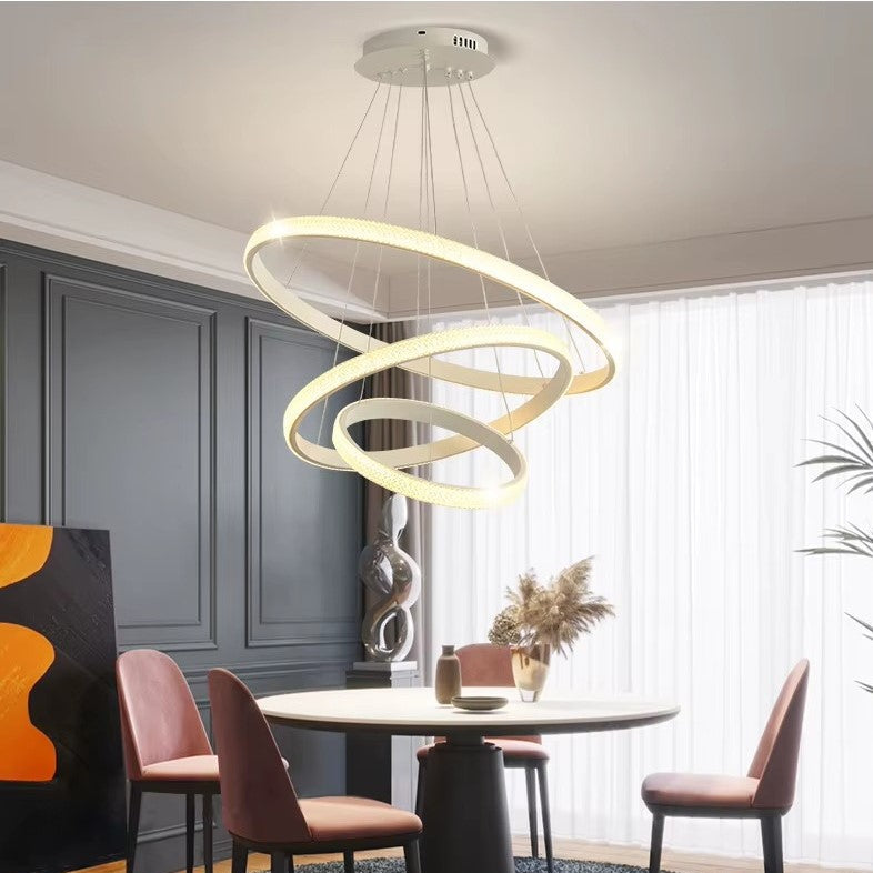 نجفه كرستال مدور ابيض