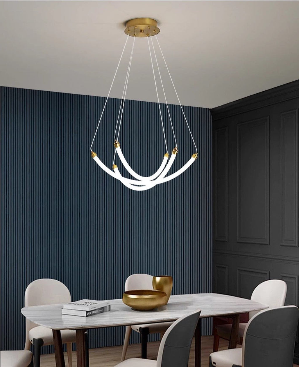 نجفة ليد سبيدرا ابيض فى دهبي