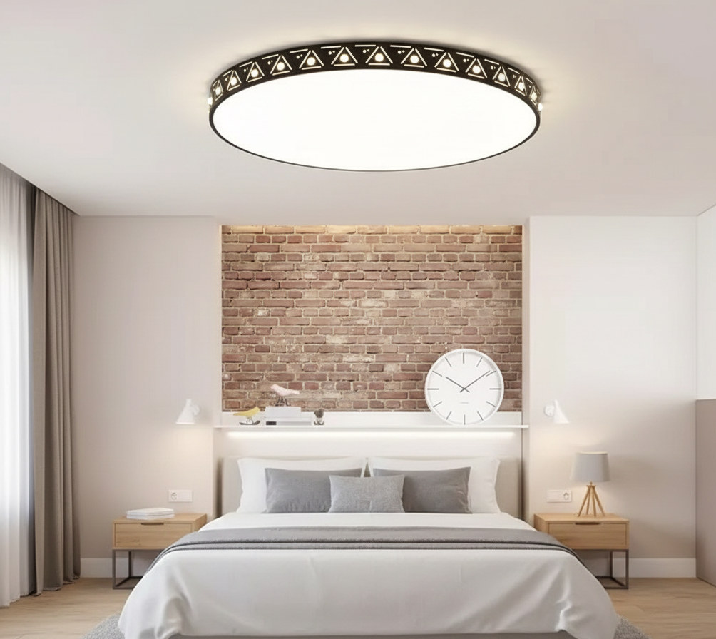 كشاف مدور كرستال 50سم اسود