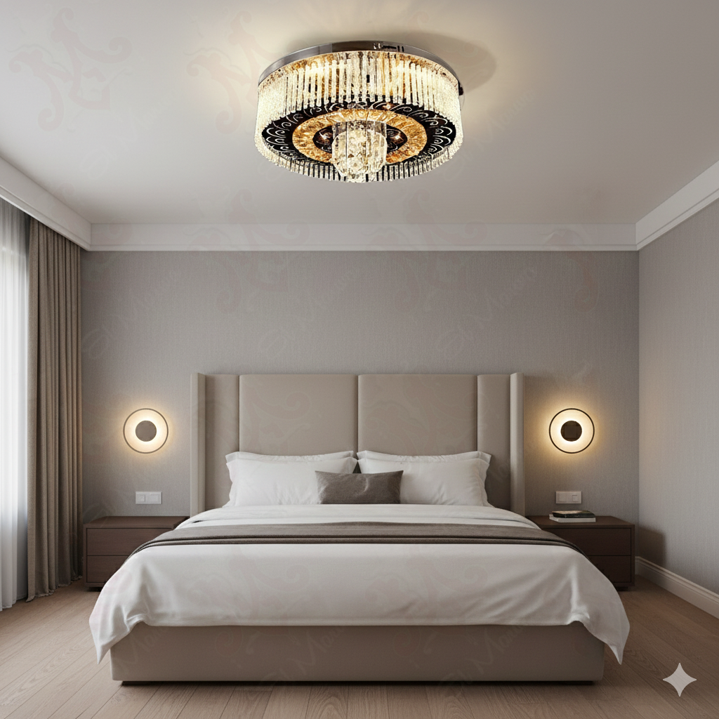 كشاف ليد كرستال مدور50سم