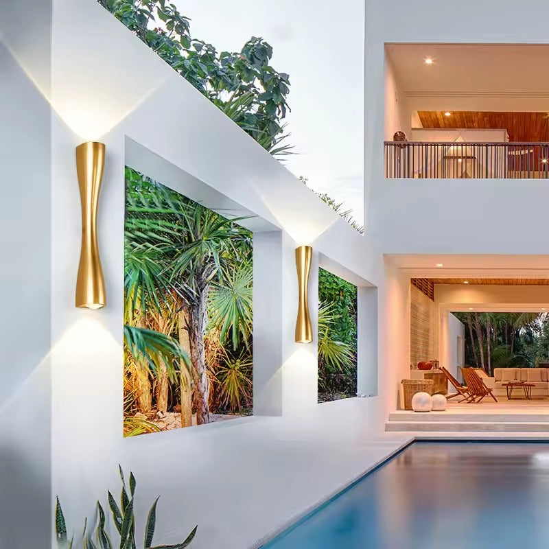 ابليك حائط اب دون مقبض  دهبي