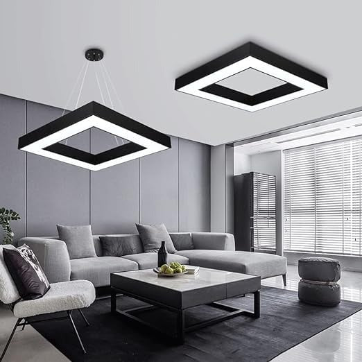 كشاف مربع مفرغ اسود60*60سم