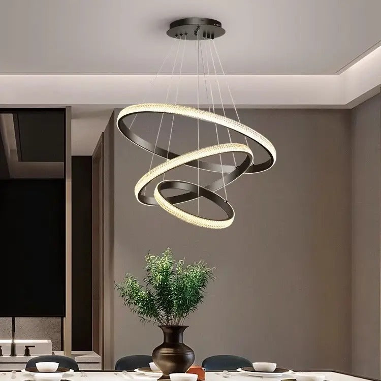 نجفه كرستال مدور اسود