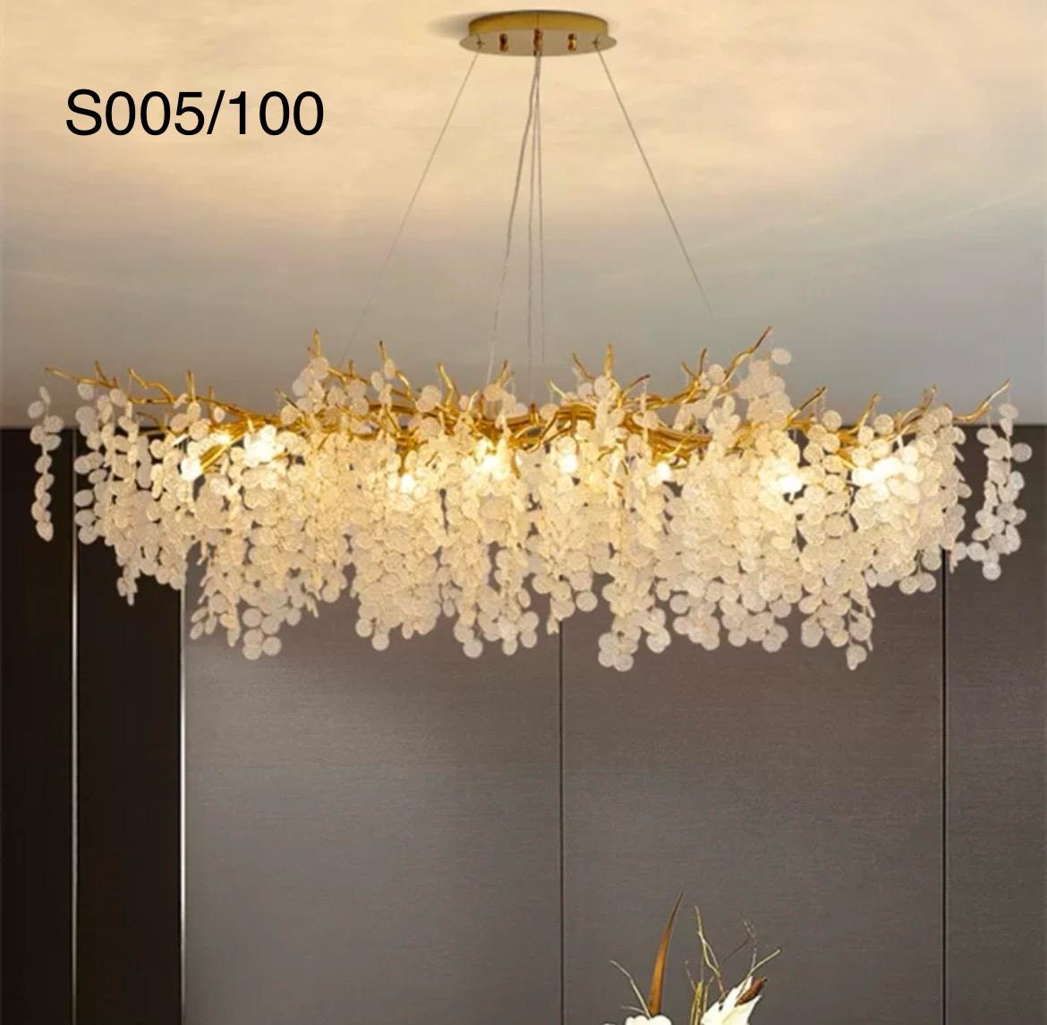 نجفة زموردة دهبي 30*100سم