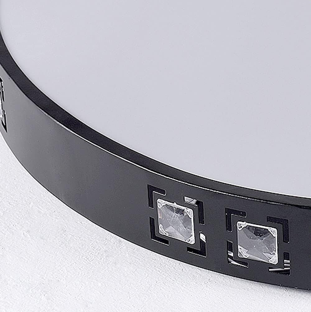 كشاف كرستال مدور اسود 40 سم