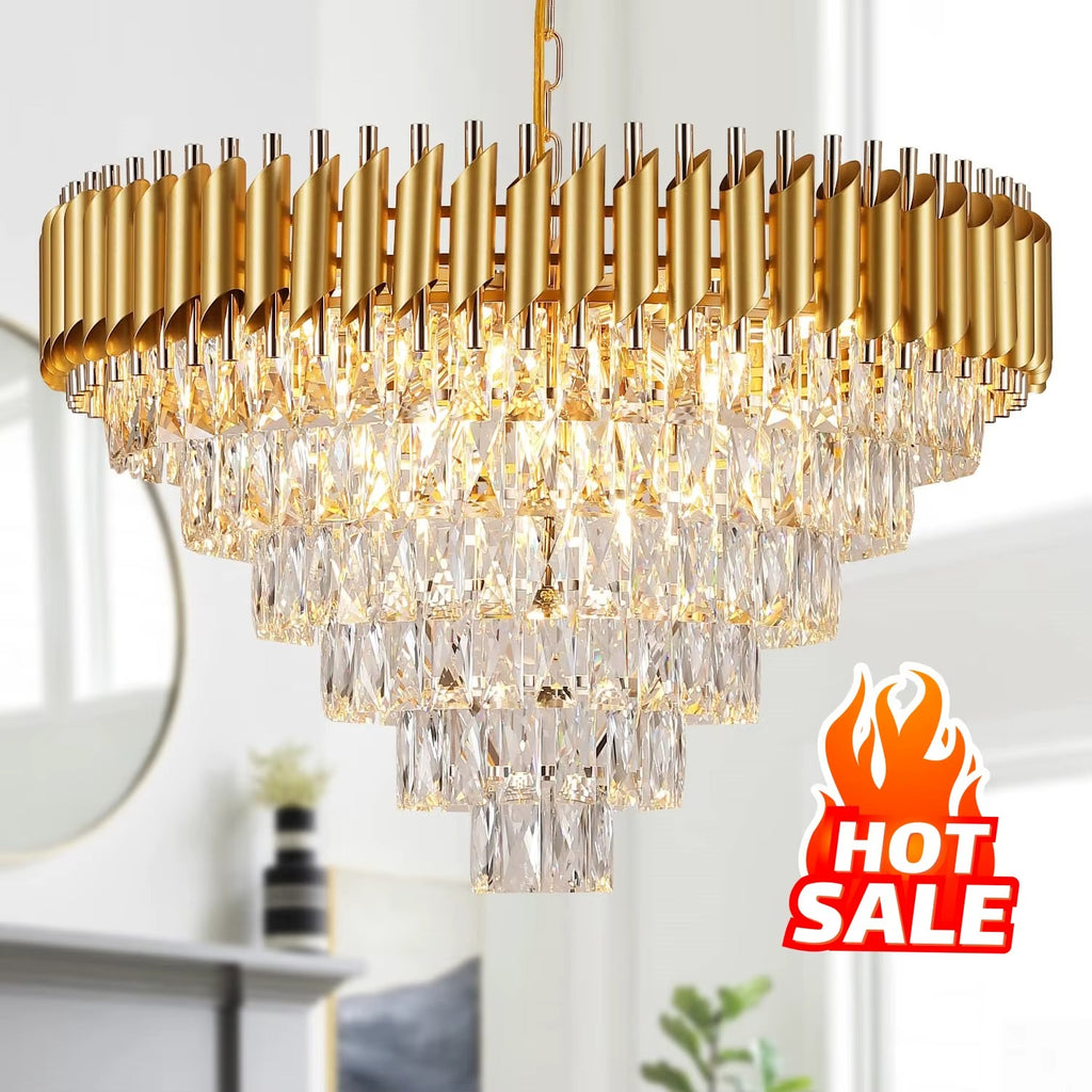 نجفه باسكت كريستال  دهبي 50سم